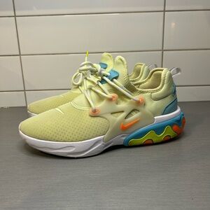 Nike React Presto Yellow Lime Sneakers
